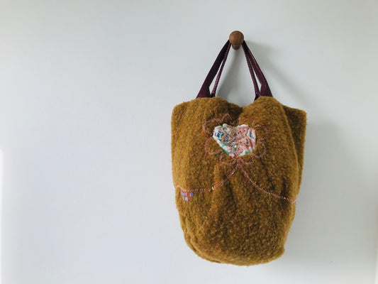 Bag 手縫いのバッグ 布製 スローファッション ハンドメイド 1864