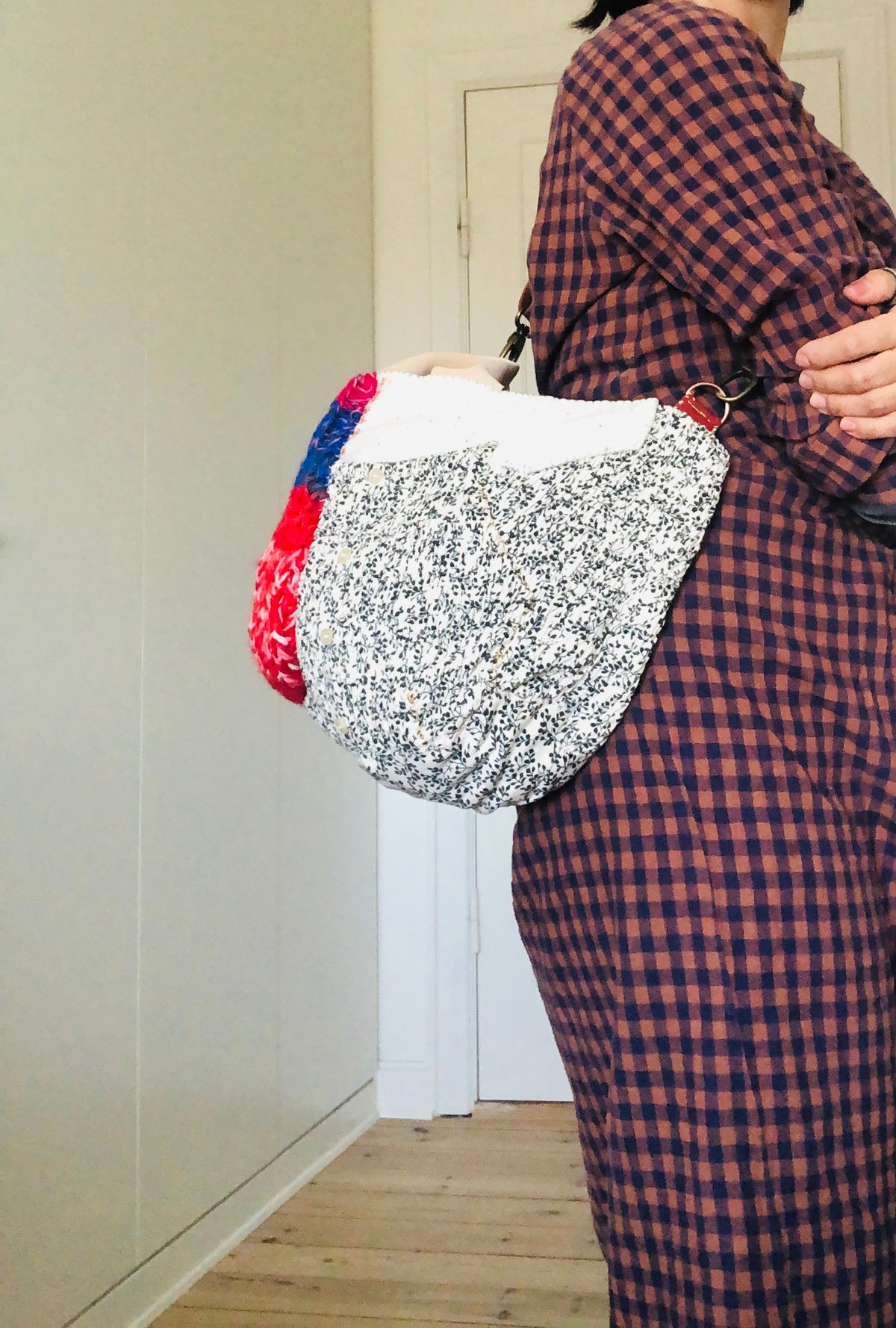 Bag, Hand-stitched bag, Fabric, Tote bag, Slow fashion, Handmade, 2544