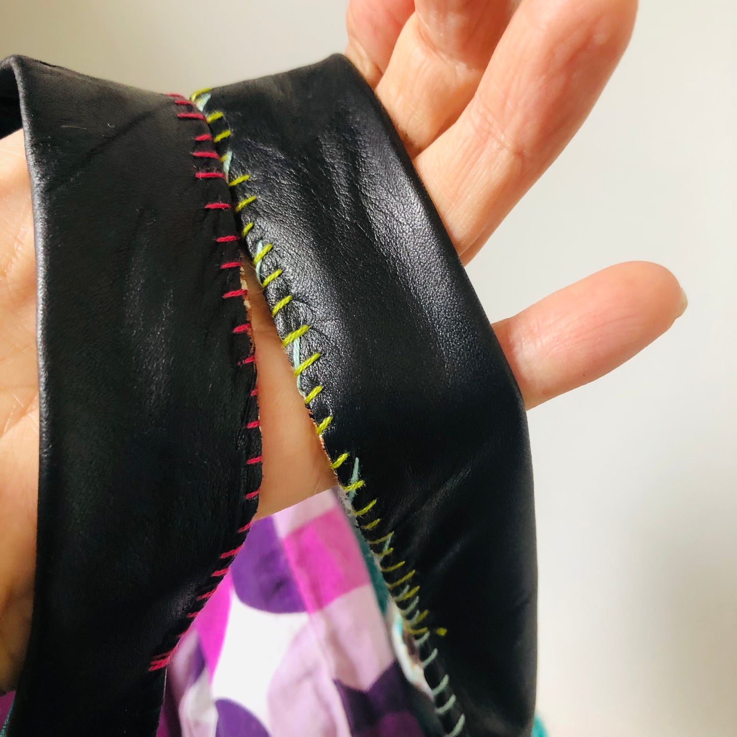 Bag 手縫いのバッグ 布製 トートバッグ スローファッション ハンドメイド 2417