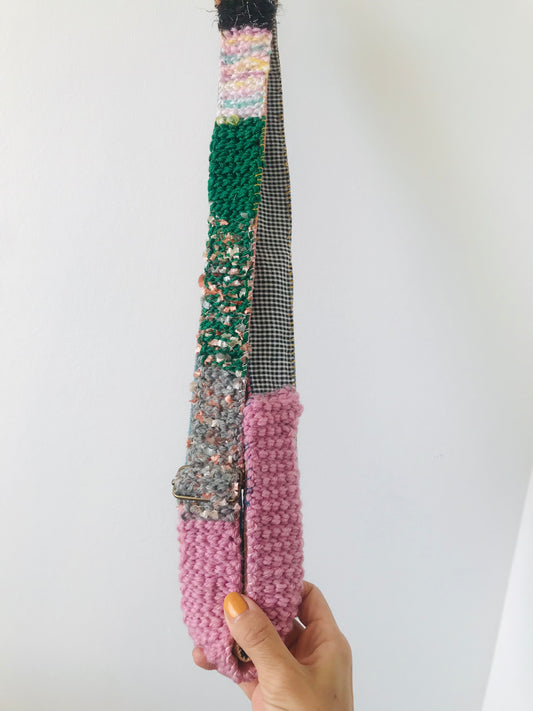 strap 手編みのストラップ ウール 布製 毛糸 肩掛けストラップ スローファッション ハンドメイド 1899