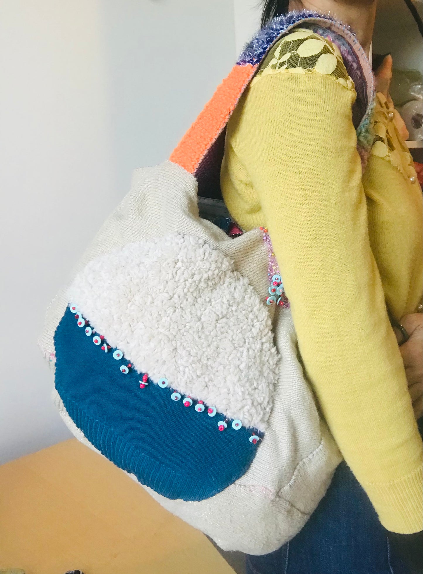 Bag Hand Sewn Bag Fabric Slow Fashion Handmade 1896