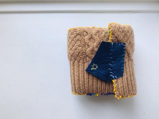 Wallet Fabric Wallet Handmade Hand-sewn Embroidered Patchwork Bi-fold 2073