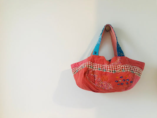 Bag 手縫いのバッグ 布製 スローファッション ハンドメイド 1905