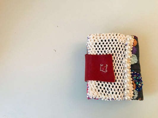Wallet Fabric Wallet Handmade Hand-sewn Embroidered Patchwork Bi-fold 1919