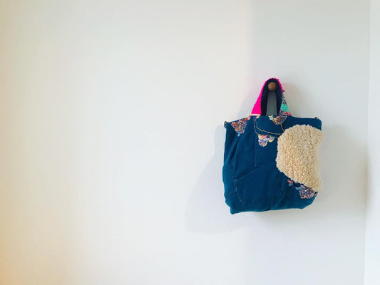 Bag 手縫いのバッグ 布製 スローファッション ハンドメイド 1909