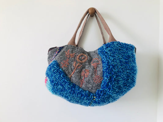 Bag 手縫いのバッグ 布製 スローファッション ハンドメイド 1893