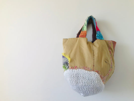 Bag 手縫いのバッグ 布製 スローファッション ハンドメイド 1897