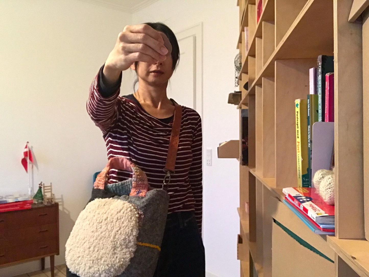 Håndsyet stoftaske, slow fashion, håndlavet, 1922