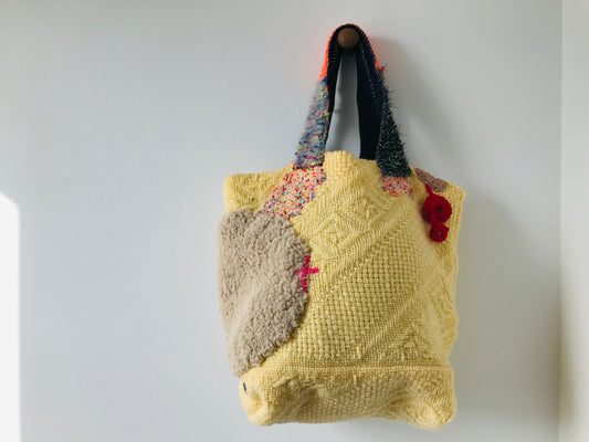 Bag 手縫いのバッグ 布製 スローファッション ハンドメイド 1889