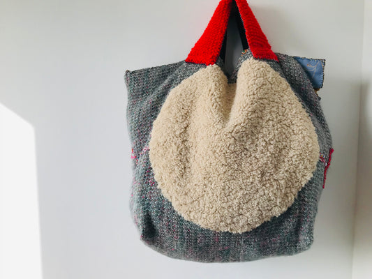 Bag 手縫いのバッグ 布製 スローファッション ハンドメイド 1891