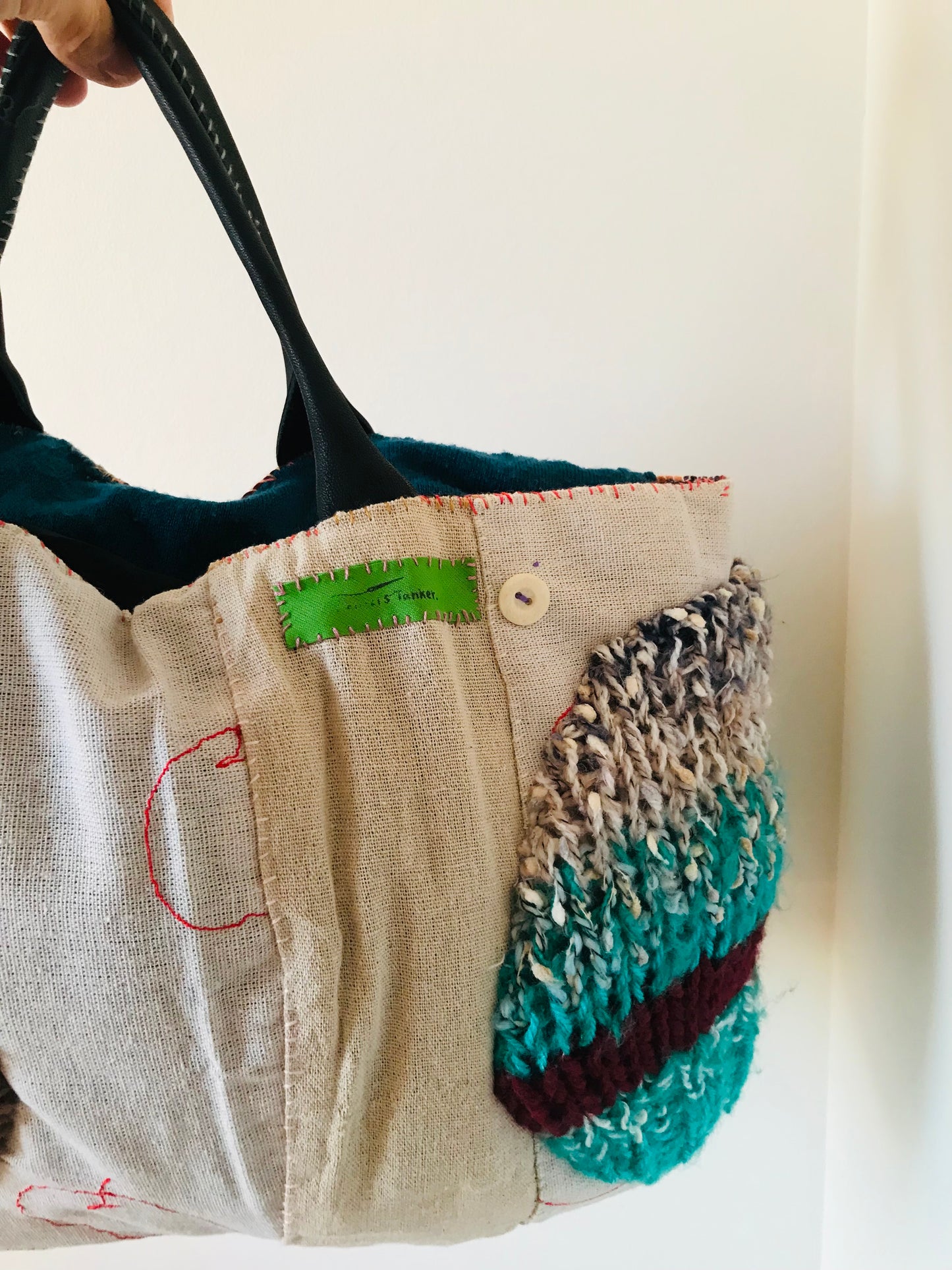 Bag Hand-sewn bag Fabric Slow fashion Handmade 1931