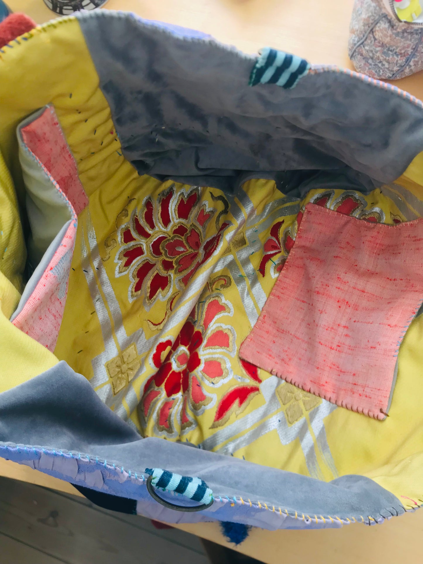 Bag 手縫いのバッグ 布製 スローファッション ハンドメイド 2003