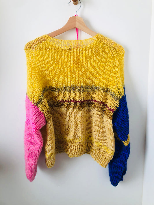 セーター 手編み スローファッション ファンシーヤーン oneofakind 2370