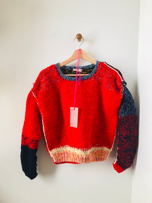 セーター 手編み スローファッション ファンシーヤーン oneofakind 2385