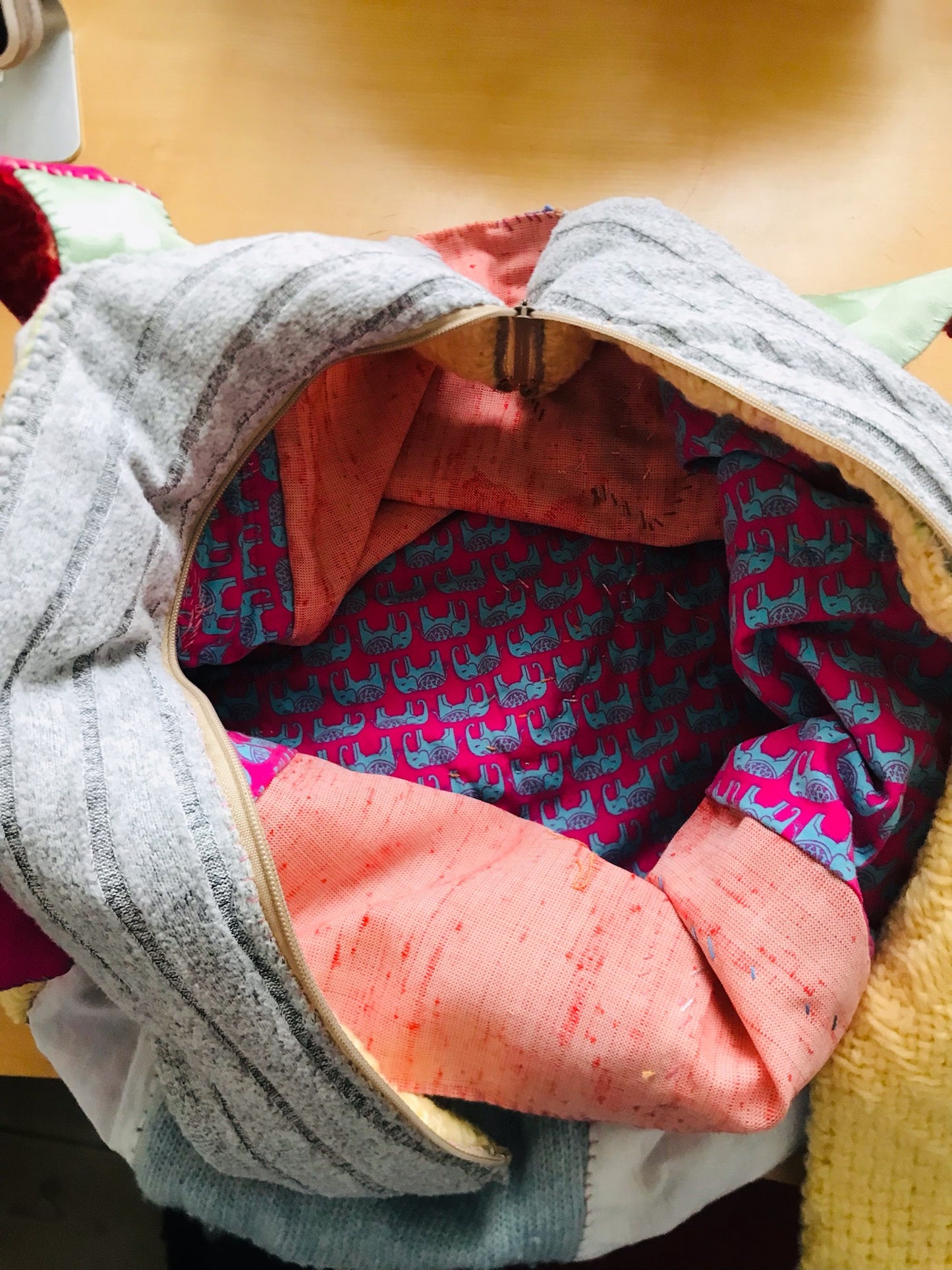 Bag Hand-sewn bag Fabric tote bag Slow fashion Handmade 2085