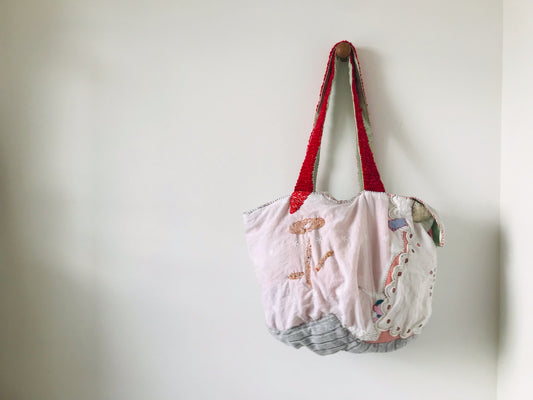 【Reserved items ご予約品】Cris様 ご注文品 Bag 手縫いのバッグ 布製 スローファッション ハンドメイド 2087