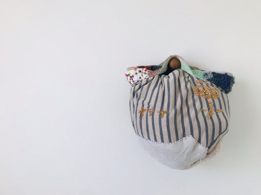 Bag Hand-sewn bag Fabric tote bag Slow fashion Handmade 2091