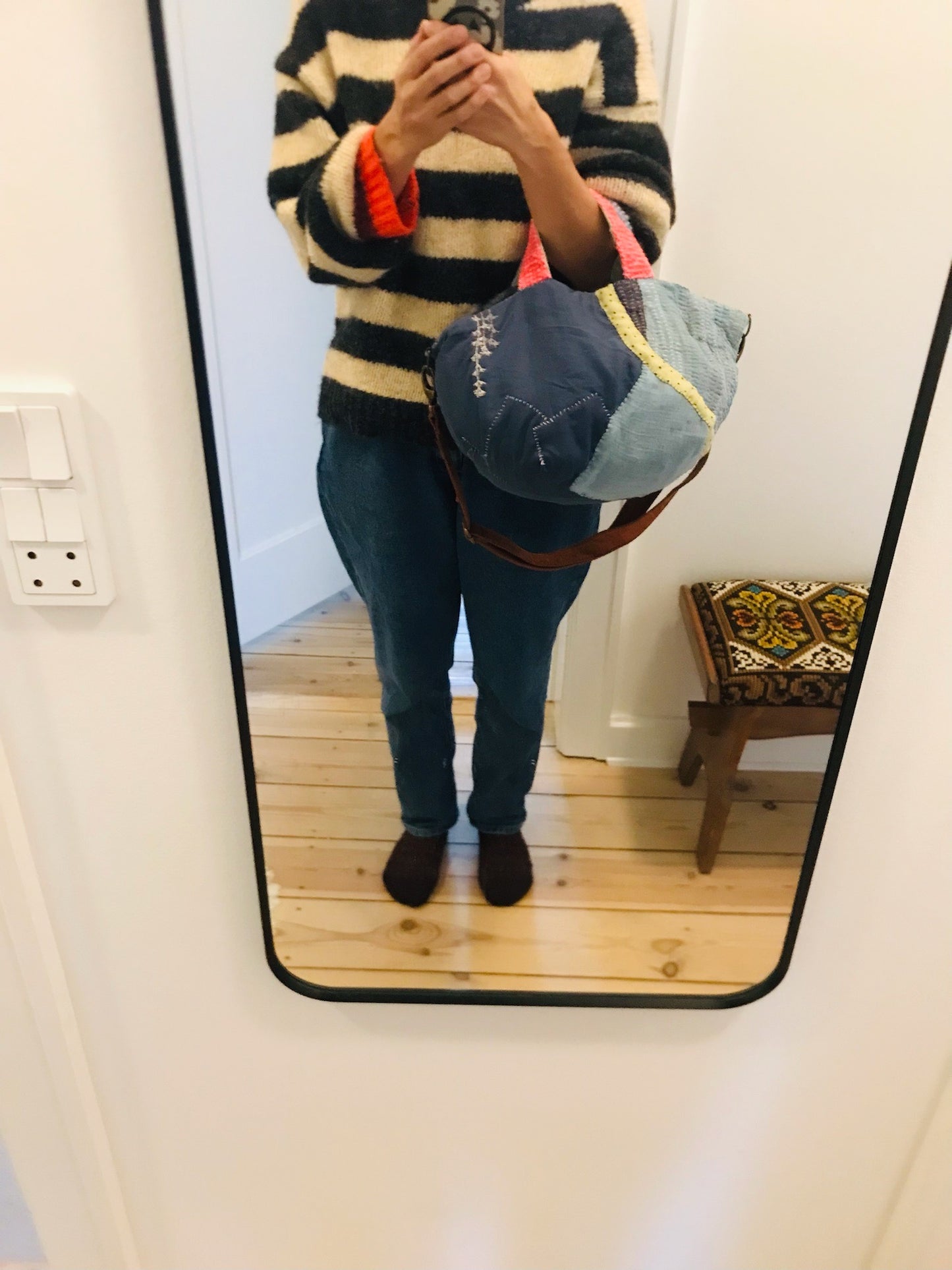 【Reserved items ご予約品】N様 ご注文品 Bag 手縫いのバッグ 布製 スローファッション ハンドメイド 2092