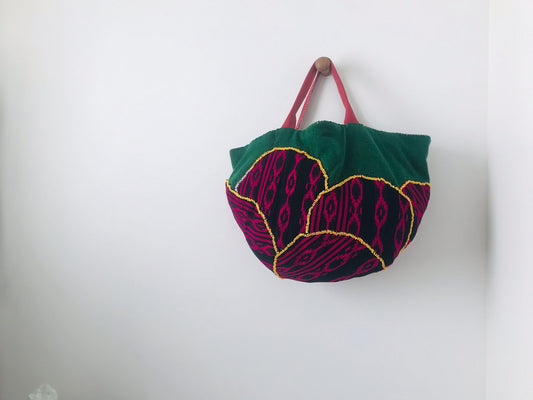 Bag Hand-sewn bag Fabric tote bag Slow fashion Handmade 2096