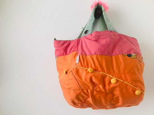 Bag Hand-sewn bag Fabric tote bag Slow fashion Handmade 2102