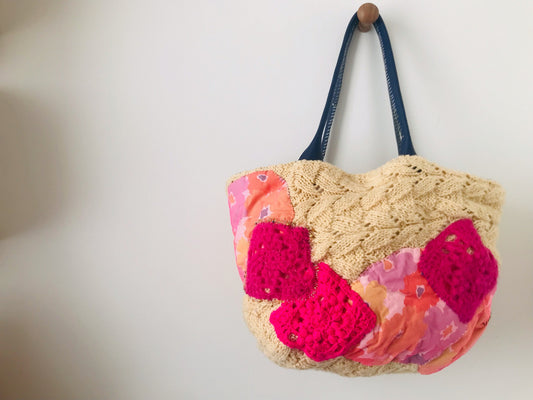 Bag Hand-sewn bag Fabric tote bag Slow fashion Handmade 2108