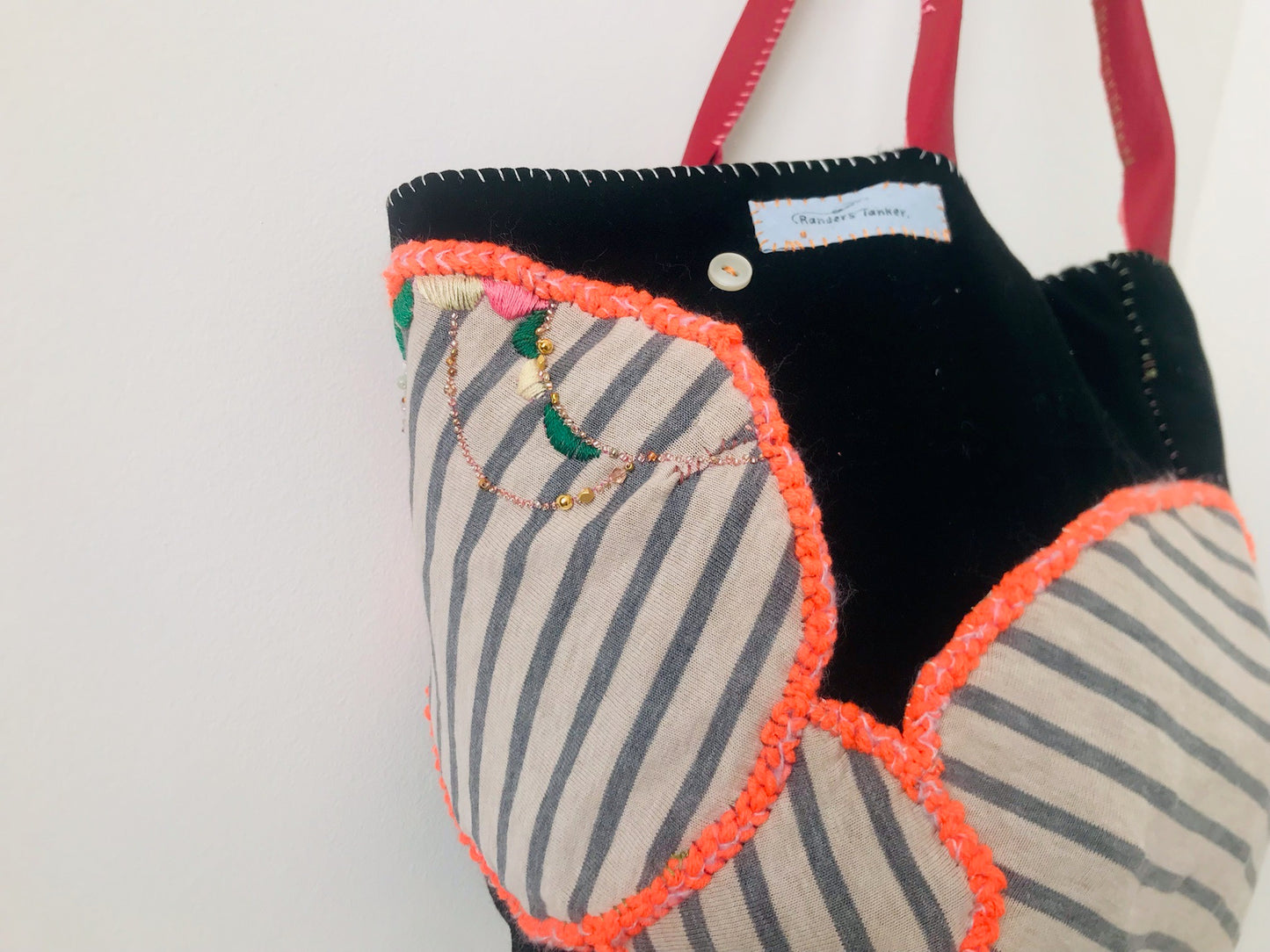 Bag Hand-sewn bag Fabric tote bag Slow fashion Handmade 2107