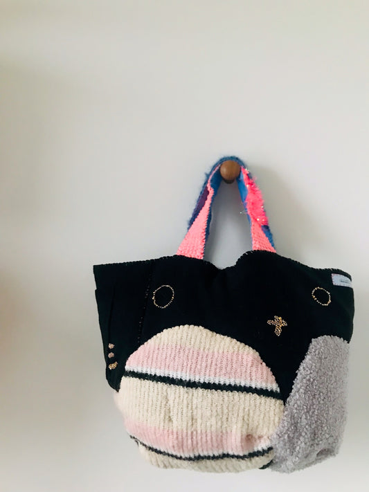 Bag Hand-sewn bag Fabric tote bag Slow fashion Handmade 2113