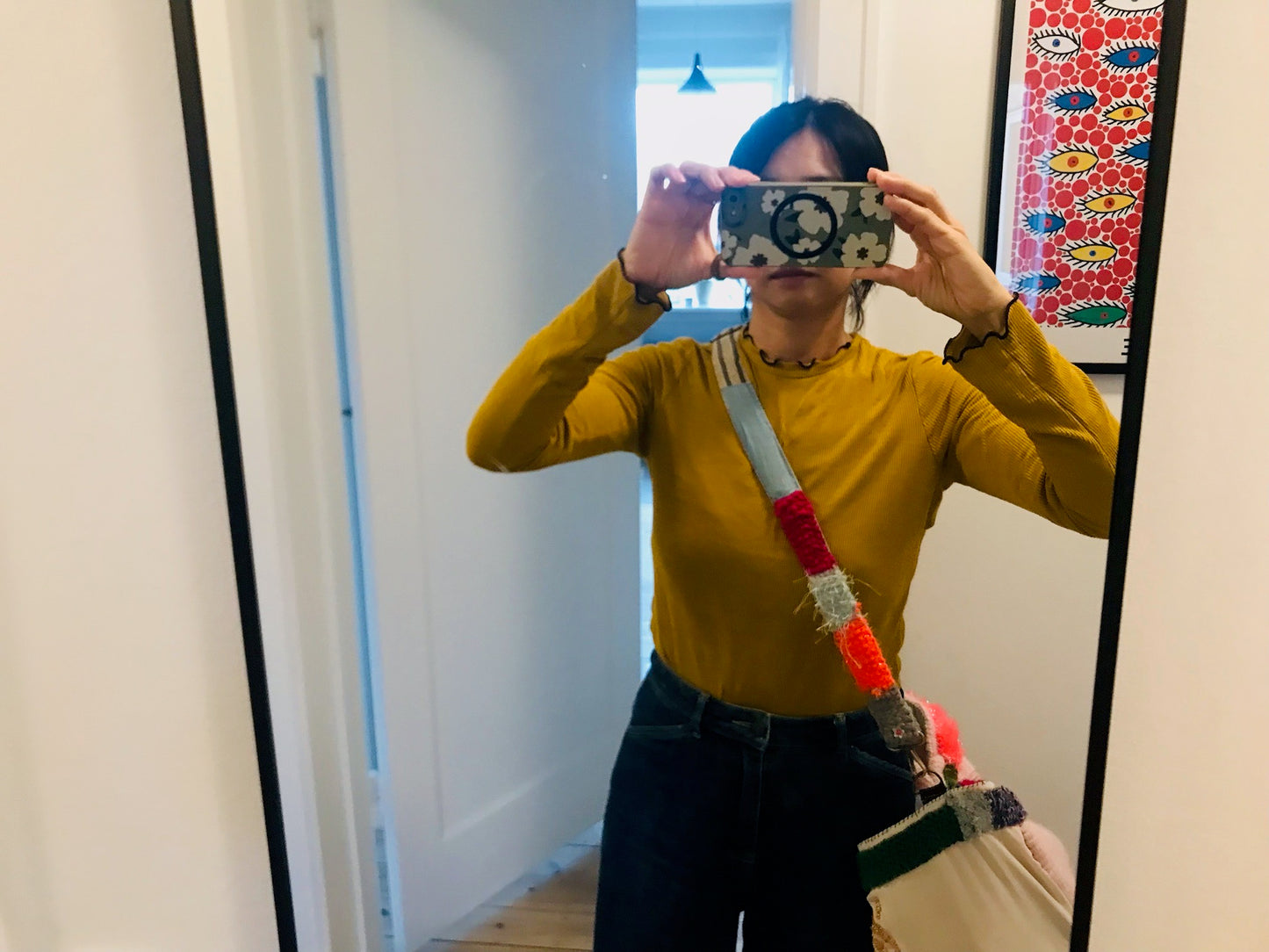 strap 手編みのストラップ ウール 布製 毛糸 肩掛けストラップ スローファッション ハンドメイド 2119