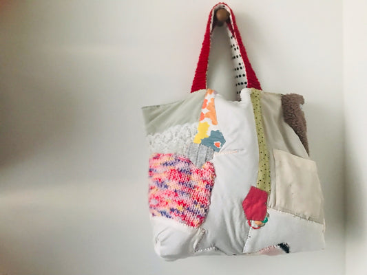 Bag Hand-sewn bag Fabric tote bag Slow fashion Handmade 2130