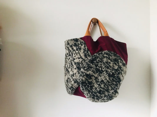 Bag Hand-sewn bag Fabric tote bag Slow fashion Handmade 2135