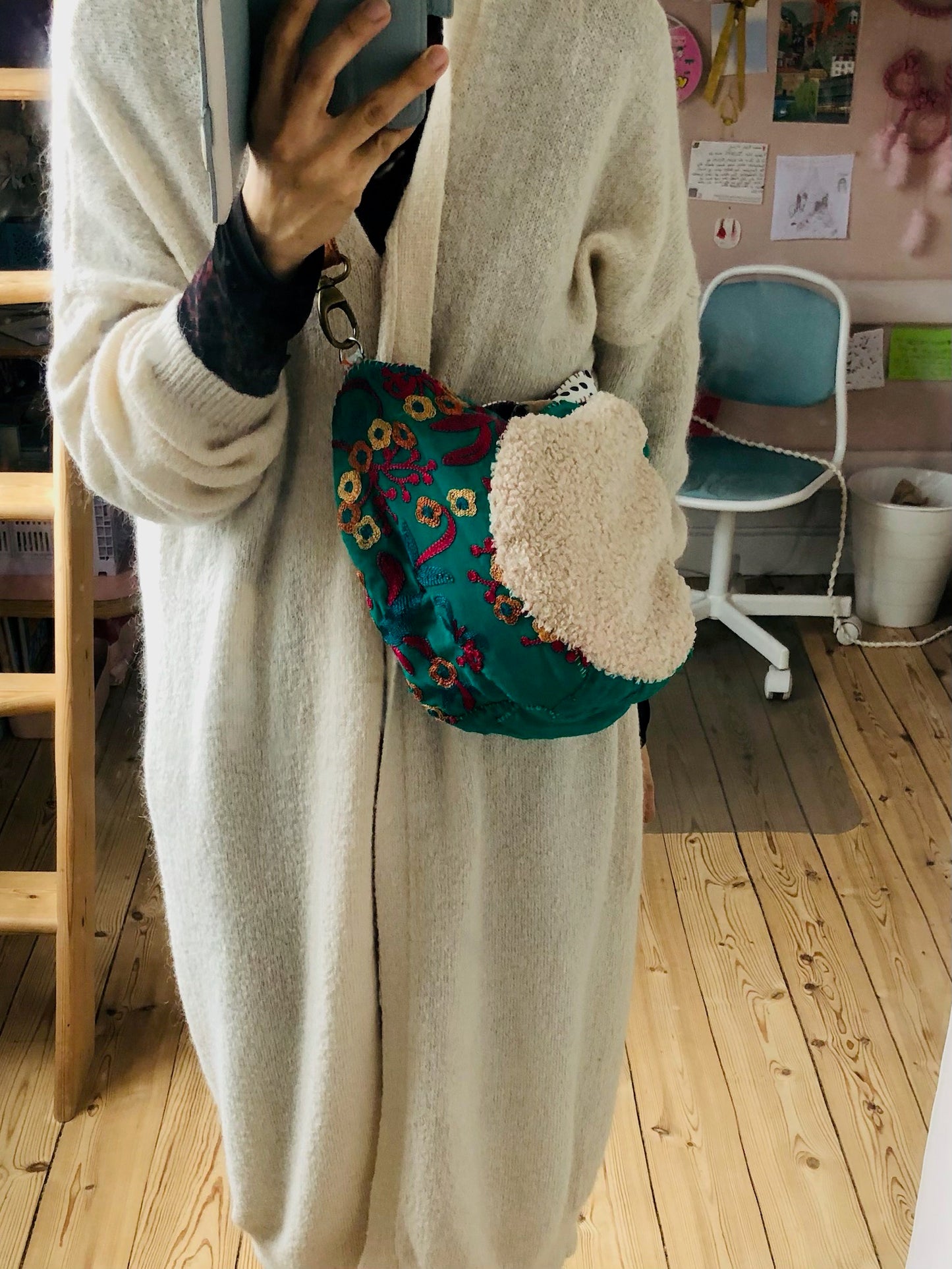 Håndsyet stoftaske Slow Fashion Håndlavet 2164