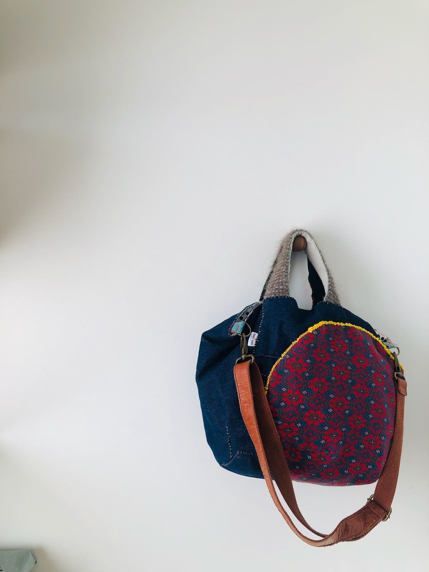 Bag Hand-sewn bag Fabric tote bag Slow fashion Handmade 2179