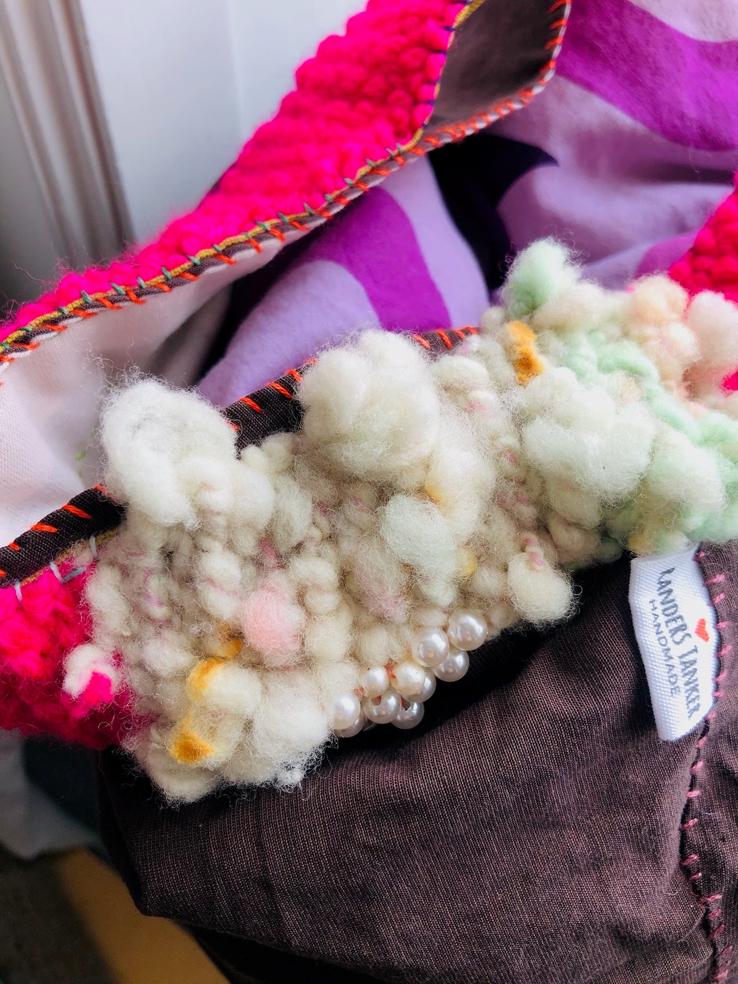 Bag Hand-sewn bag Fabric tote bag Slow fashion Handmade 2183