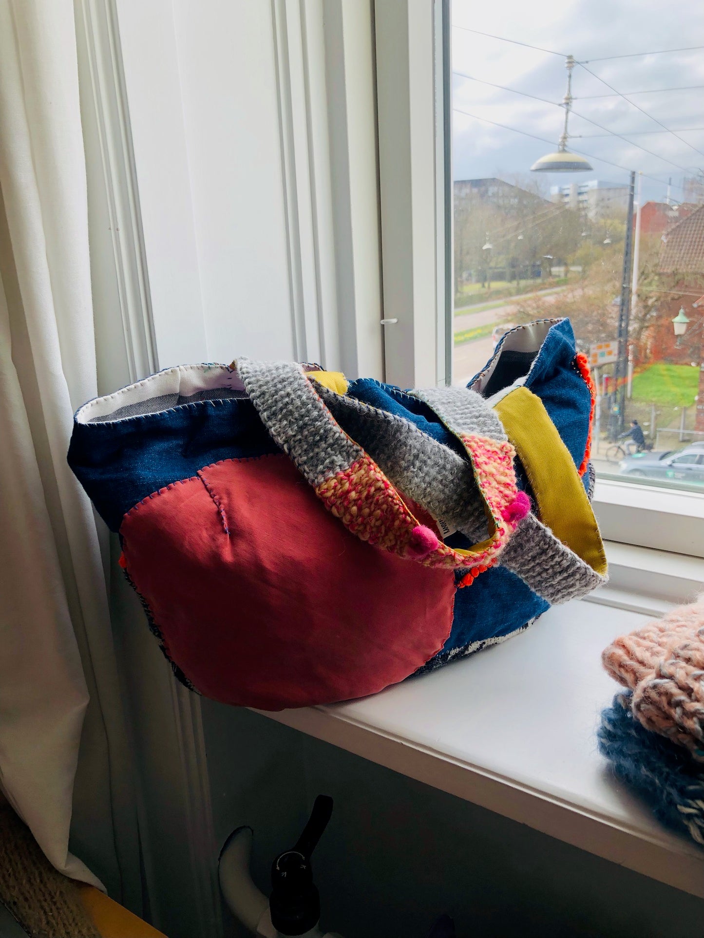 Bag 手縫いのバッグ 布製 トートバッグ スローファッション ハンドメイド 2182