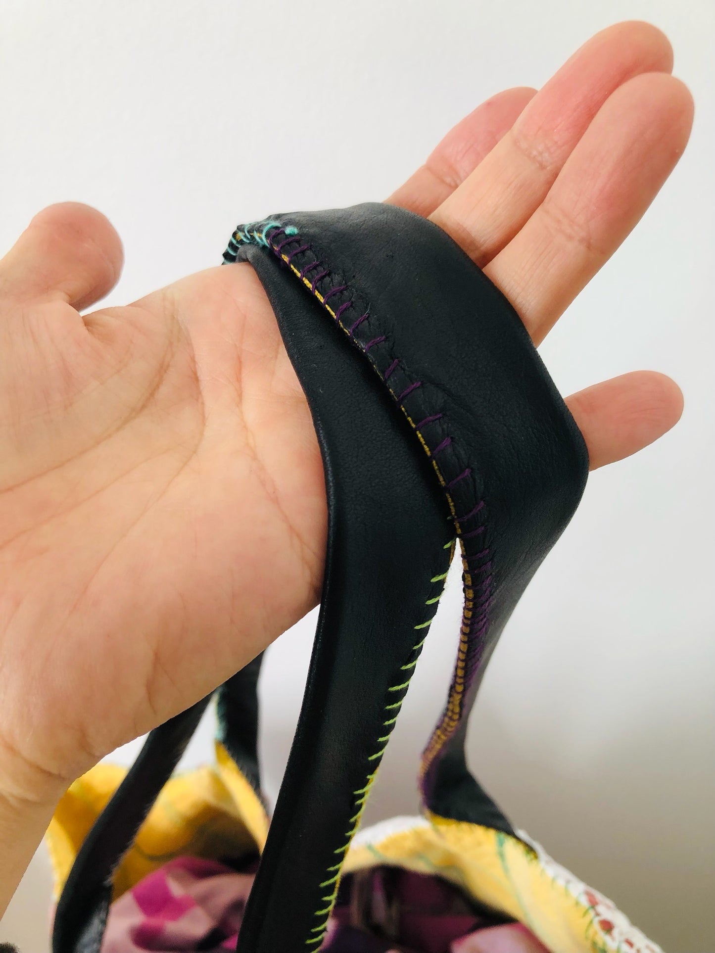 Bag 手縫いのバッグ 布製 トートバッグ スローファッション ハンドメイド 2194