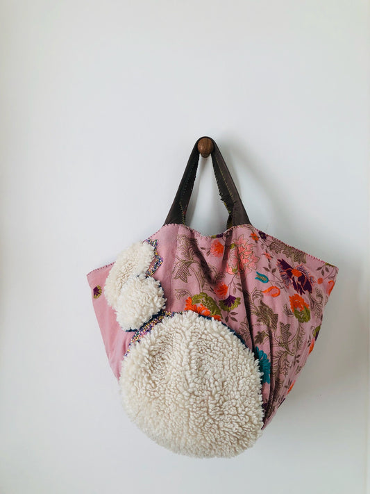 Bag Hand-sewn bag Fabric tote bag Slow fashion Handmade 2190