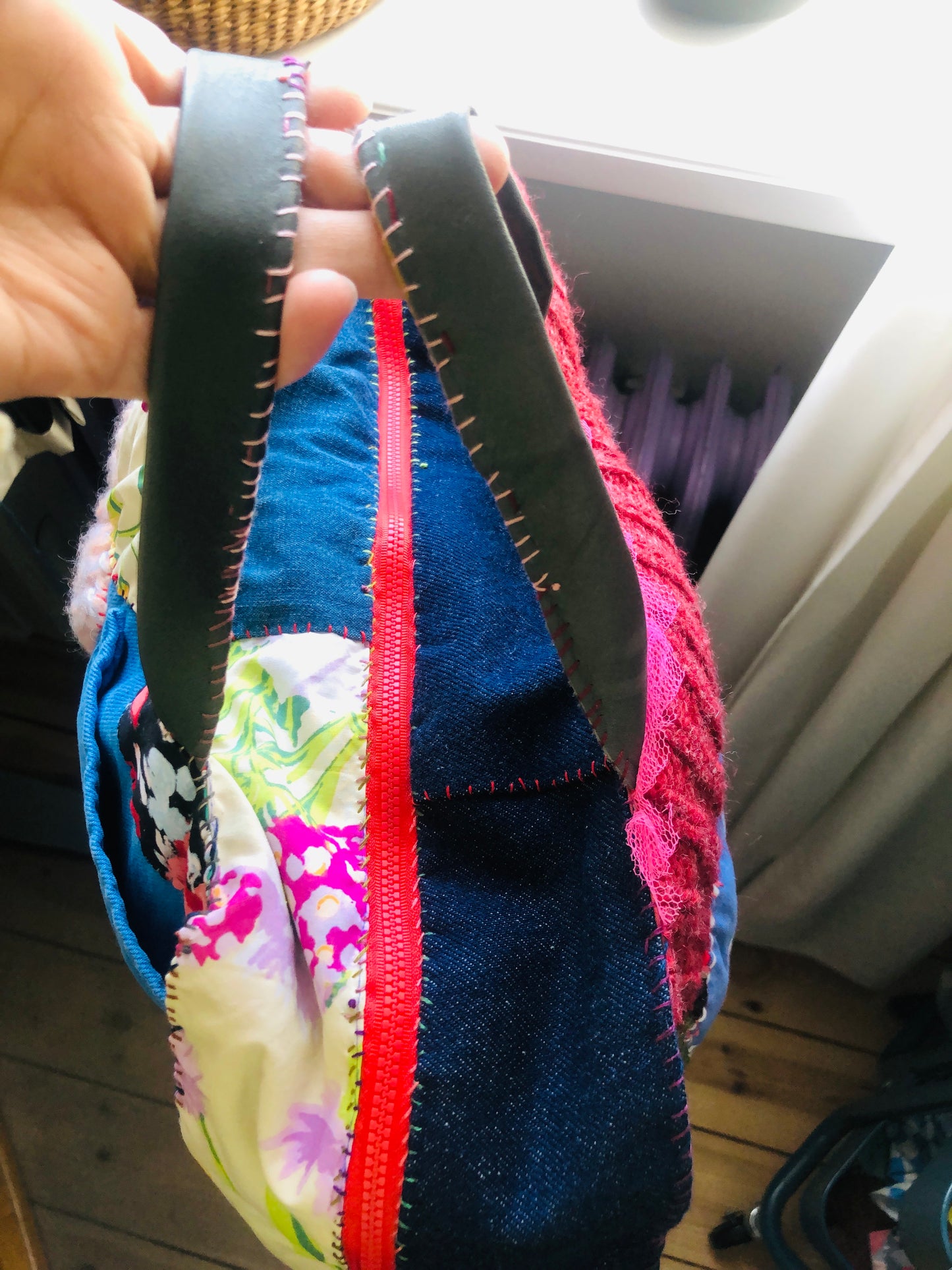 Bag Hand-sewn bag Fabric tote bag Slow fashion Handmade 2211