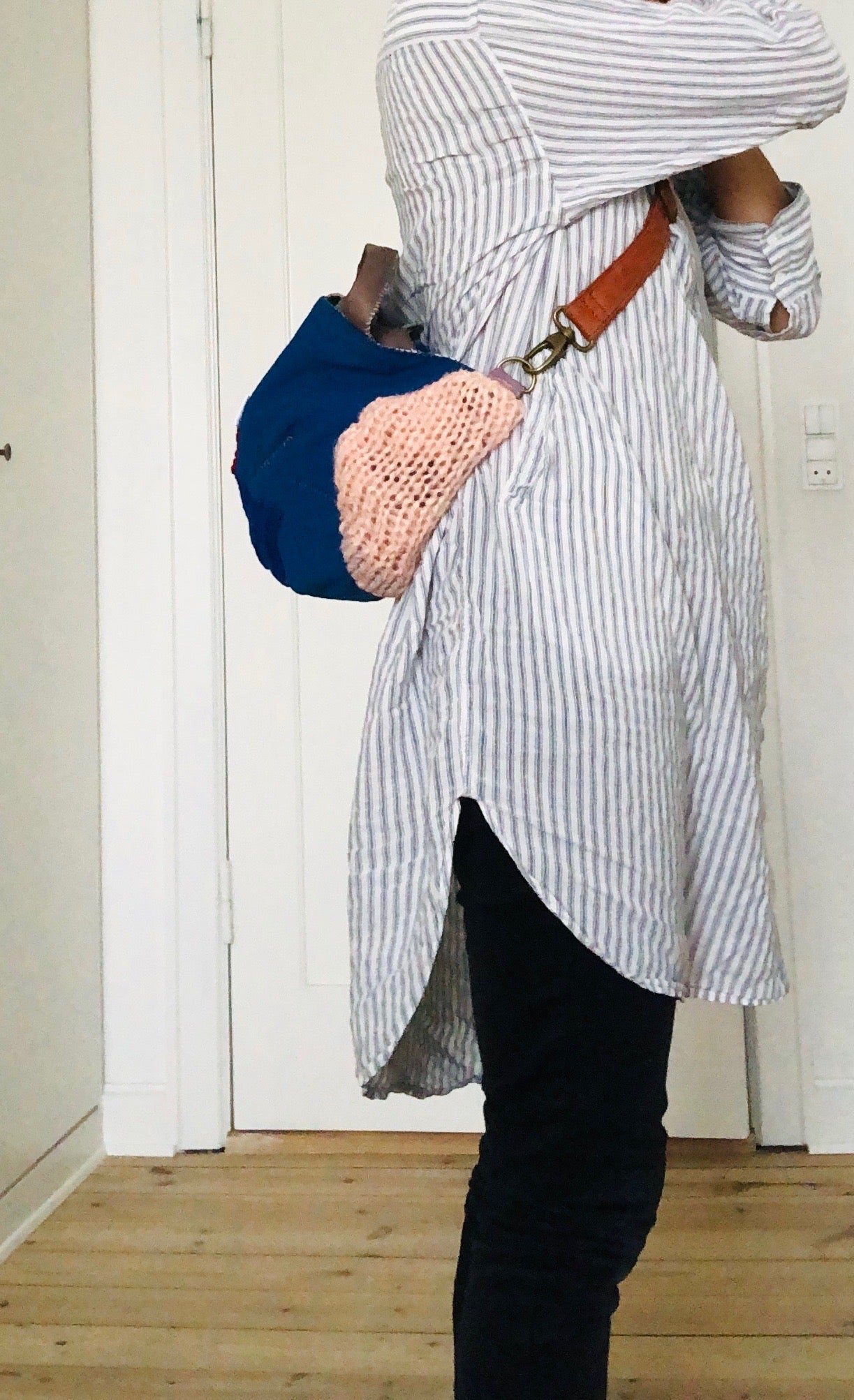 Bag Hand-sewn bag Fabric tote bag Slow fashion Handmade 2214