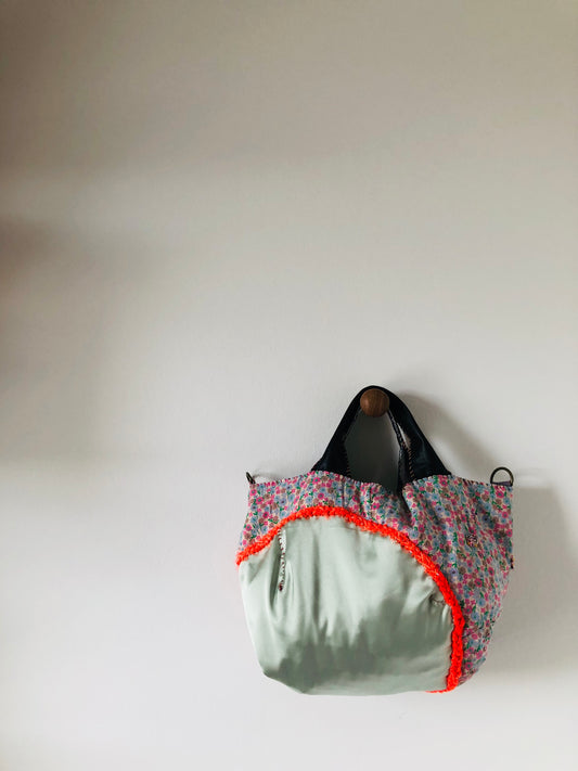 Bag Hand-sewn bag Fabric tote bag Slow fashion Handmade 2216