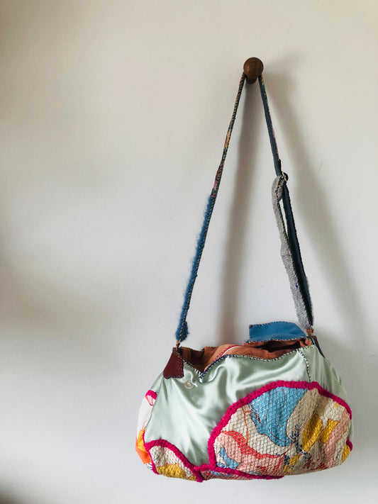 Bag Hand-sewn bag Fabric tote bag Slow fashion Handmade 2236