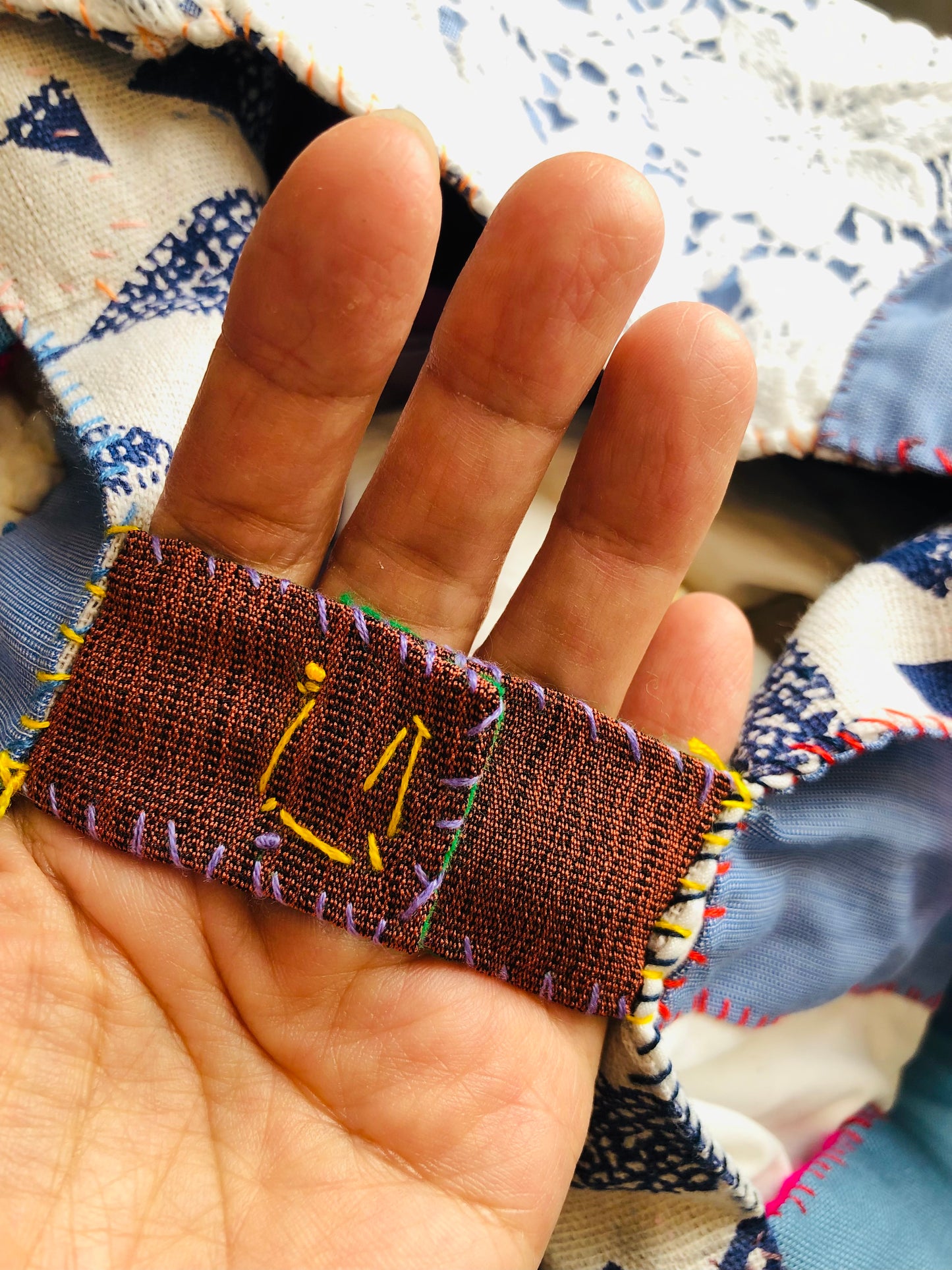 Bag 手縫いのバッグ 布製 トートバッグ スローファッション ハンドメイド 2241