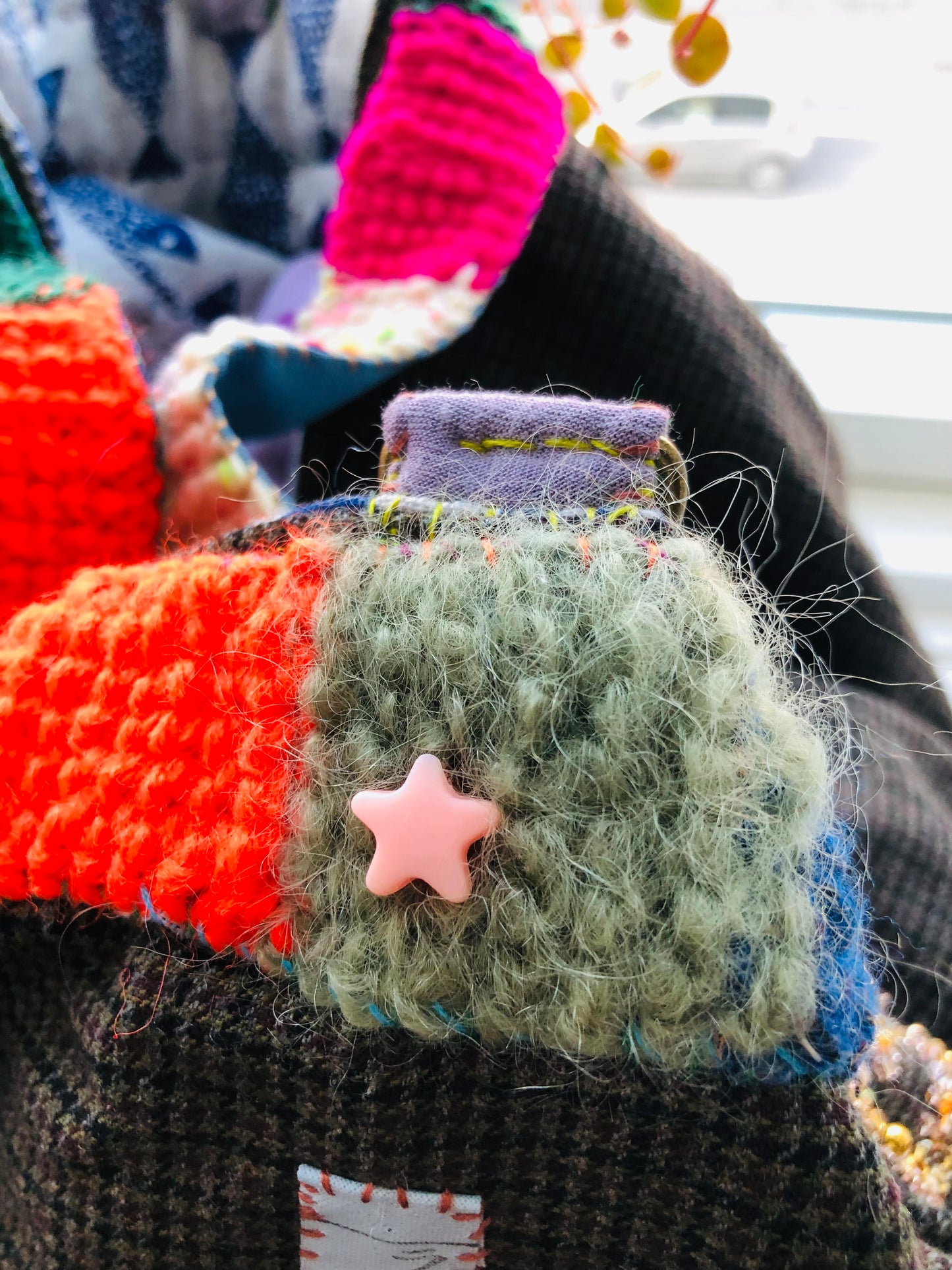 Bag 手縫いのバッグ 布製 トートバッグ スローファッション ハンドメイド 2244