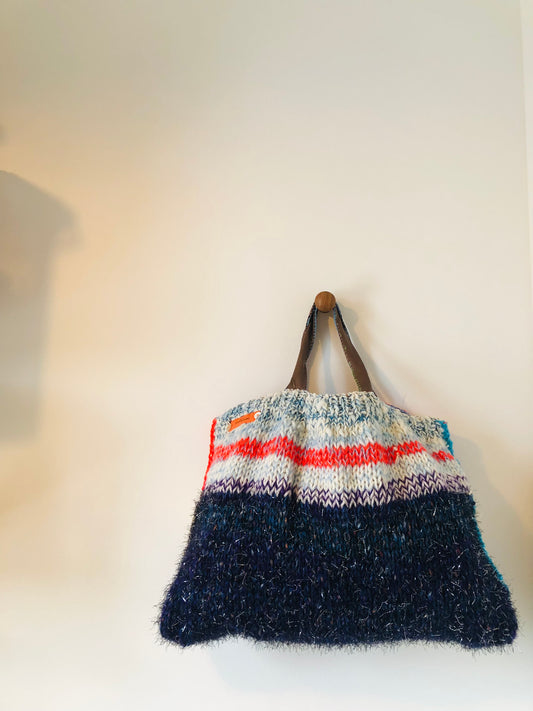 Bag 手縫いのバッグ 布製 トートバッグ スローファッション ハンドメイド 2261