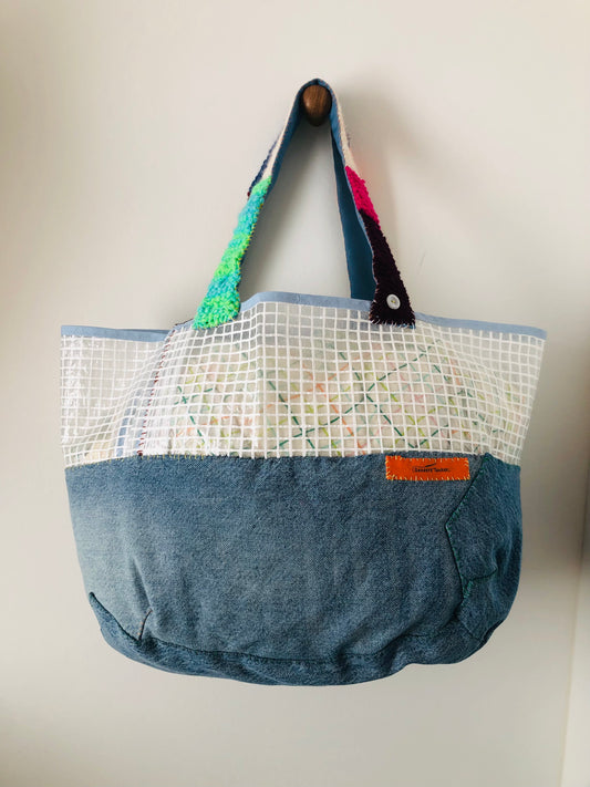 Bag 手縫いのバッグ 布製 トートバッグ スローファッション ハンドメイド 2269