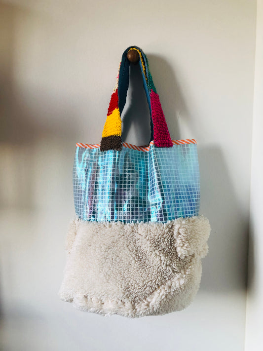 Bag 手縫いのバッグ 布製 トートバッグ スローファッション ハンドメイド 2268