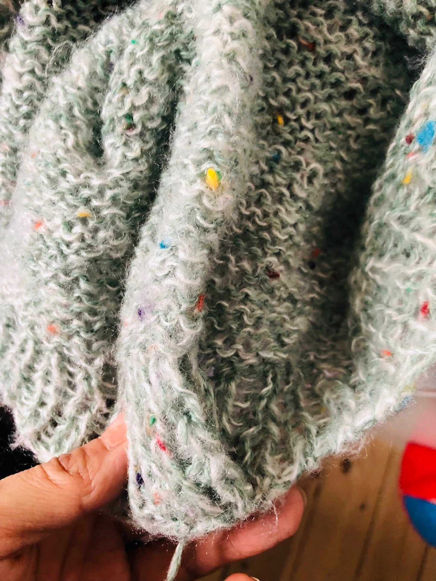 Sweater, Håndstrikket, Slow Fashion, Fancy Yarn, Unik, 1964