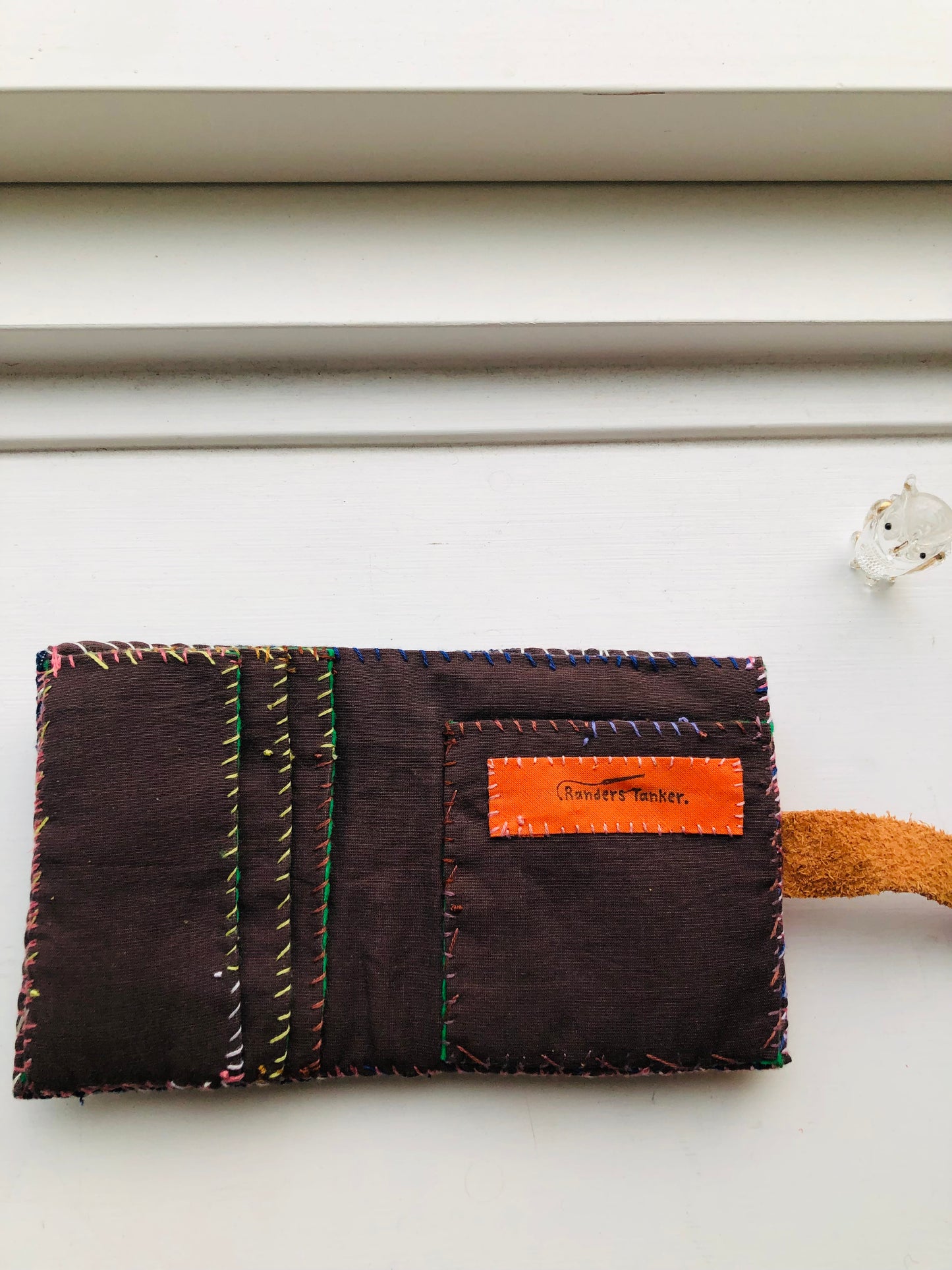 Wallet, Fabric Wallet, Handmade, Hand-Sewn, Embroidered, Patchwork, Bifold, 2279