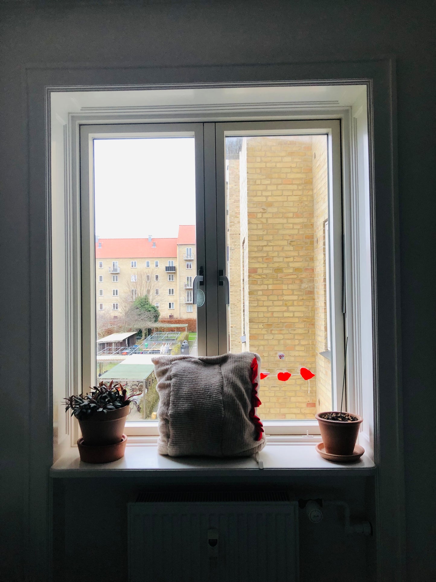 Cushion cover 45cm✖️45cm 手縫い 布製 一点もの スローファッション One of a kind ハンドメイド 2344