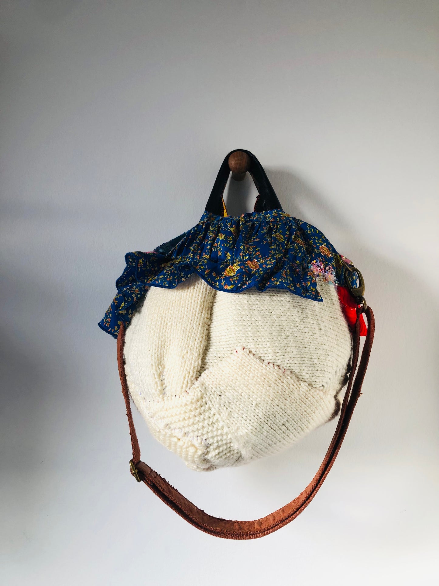 Bag 手縫いのバッグ 布製 トートバッグ スローファッション ハンドメイド 2352