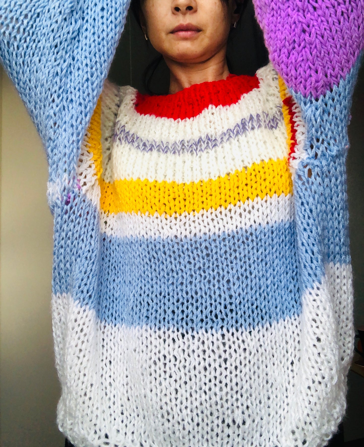 セーター 手編み スローファッション ファンシーヤーン oneofakind 2364